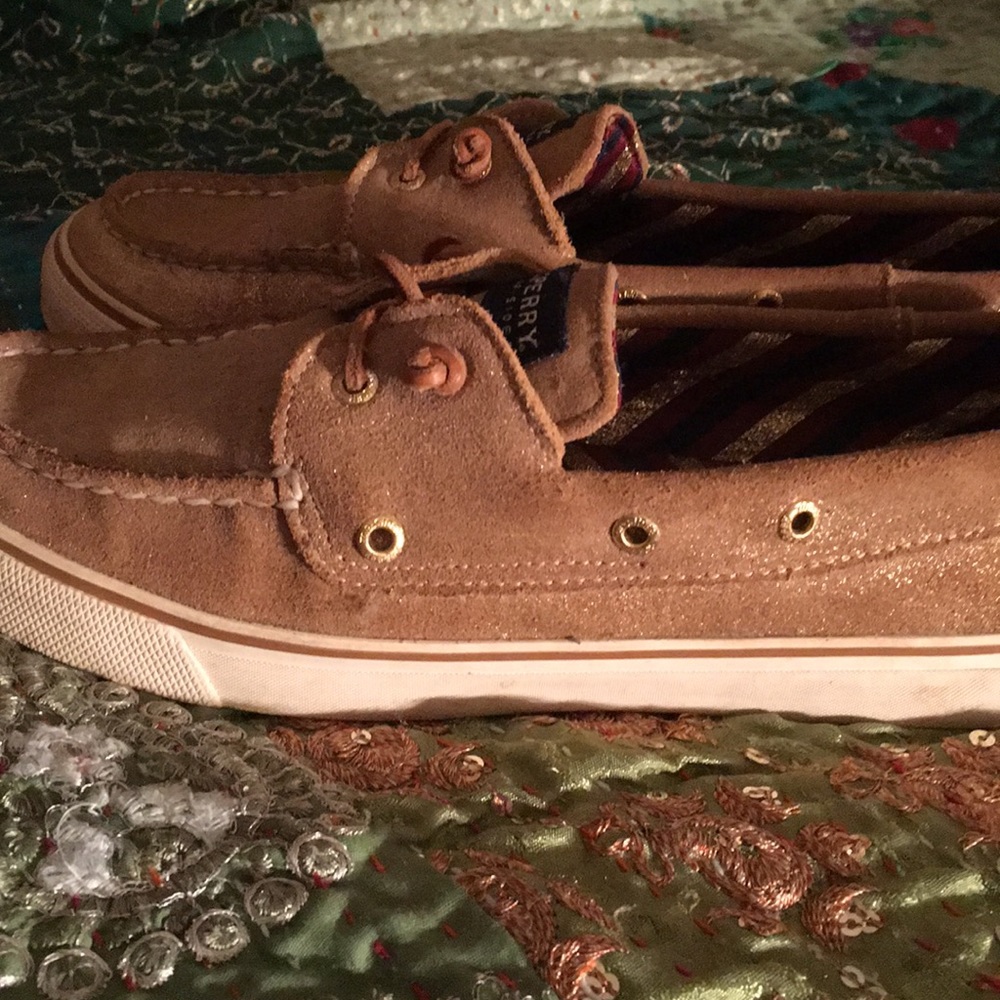 Gold Sperry TOP SIDERS BY PERRY ELLIS 8m